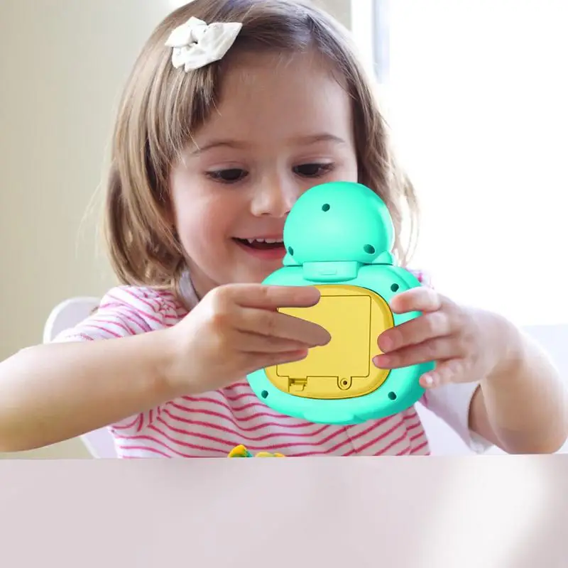 Jeu de bulles à poussée rapide, jouet lumineux portatif, Console de jeu à bulles à poussée rapide, jouet sensoriel dinosaure pour enfants et adultes