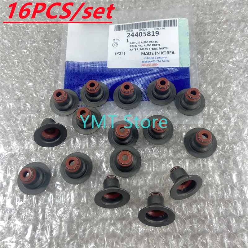 Car Accessories OE# 24405819 24409815 642002 2HO engine Valve oil seal For Chevrolet Aveo Sonic Cruze 1.6 1.8L Opel 16PCS/Set