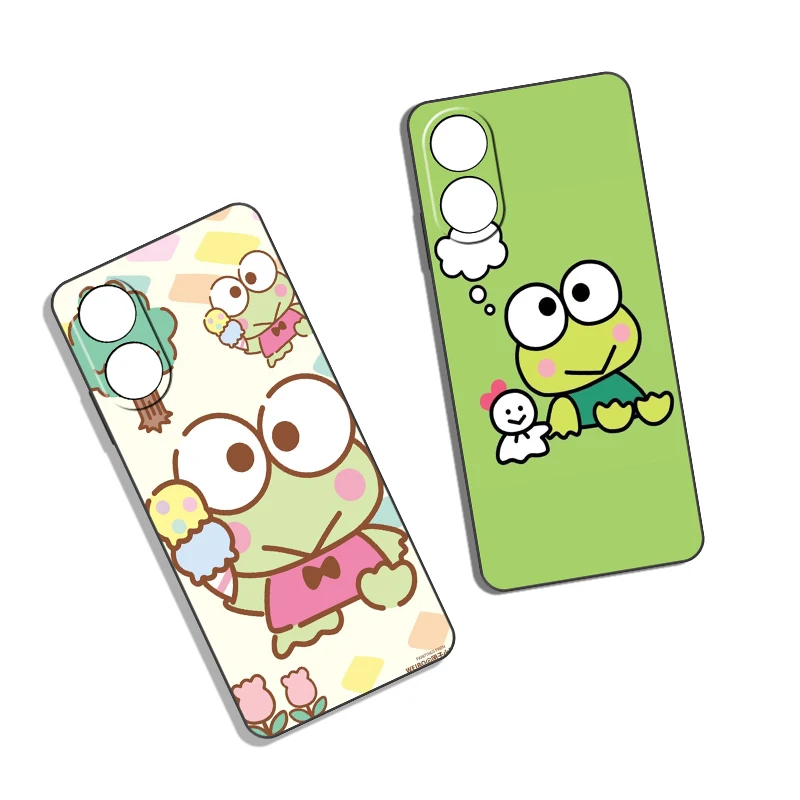 OPPO A57 A72 A73 A74 A77 Kero Kero Keroppi Creative Design Soft Case Phone Case