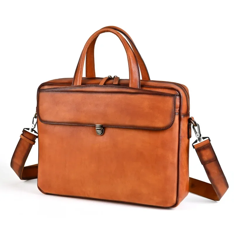 Stylish Men's Briefcase with Multiple Compartments