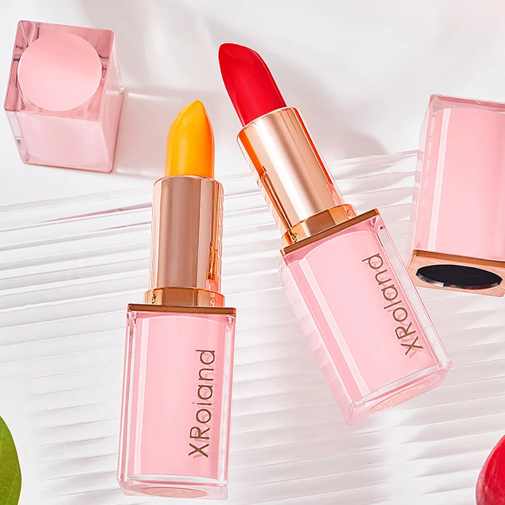 

2 Color Red Cherry Moisturizing Color Changing Lip Balm Carotene Lipstick Improve Dryness Peeling Anti Cracked Lips Makeup