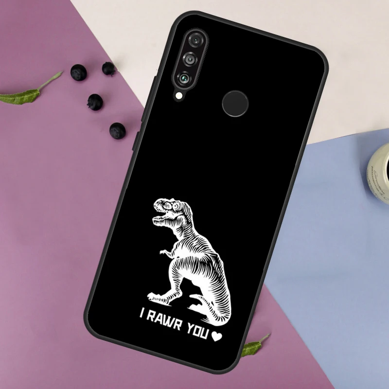 Animal Dinosaur Fun Dino Case For Huawei Nova 9 10 SE 5T 3i 7i 8i 11i Y60 Y61 Y70 Y90 P60 Mate 60 Pro P30 P40 Lite