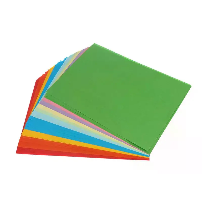 Color A4 Copy Paper: 50/100pcs 10 Color Hand Folding Kids DIY Art School Home Projects