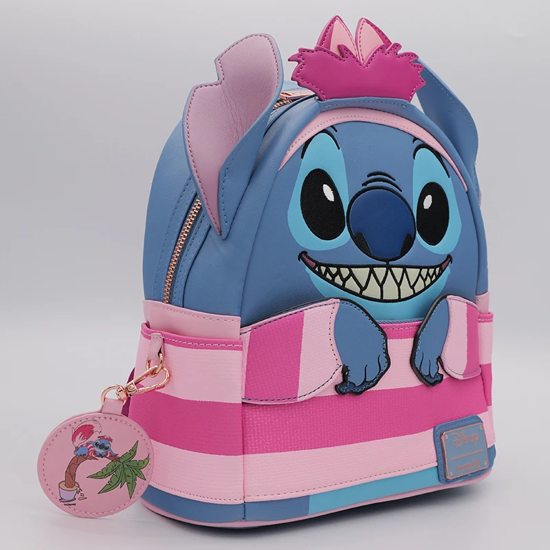 Loungefly أنيمي شخصية غرزة سلسلة لطيف حقيبة ظهر صغيرة صنعة noctilucent السفر التجميع تخزين الهدايا الطرفية #2