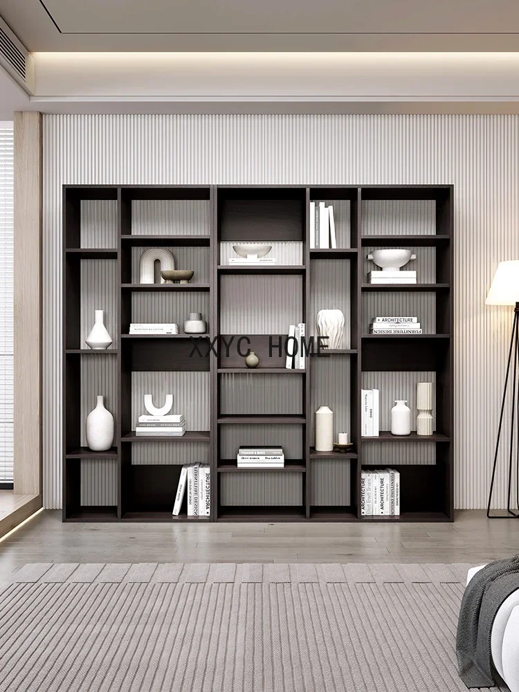 

Комбинированный книжный шкаф-витрина для дома и офиса, вертикальный шкаф для хранения, современный легкий роскошный офисный шкаф для документов