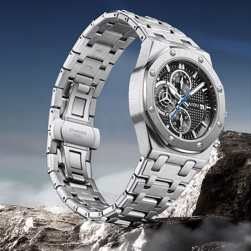 Mens Watches Top Brand Luxury Famous Men's Fashion Casual Dress Chronograph Watch Military Quartz Wristwatches Saat Relogio