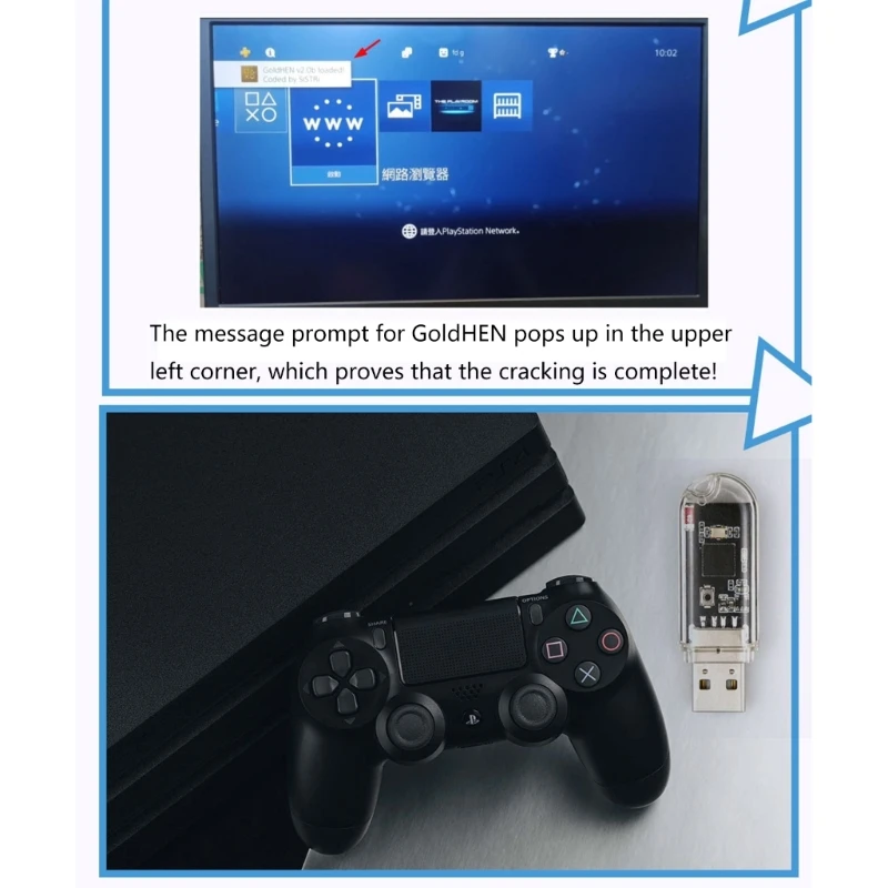 ESP32 Injector UDisk Kit USB Dongle Wifi Plug Free USB Adapter Cracking Serial Port ESP32 Wifi Module forPS4 9.0 System