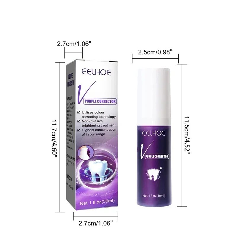 Purple Whitening Toothpaste Anti-Sensitive Removes Stain Removal Teeth Dental Calculi Fresh Breath Tooth Care Products