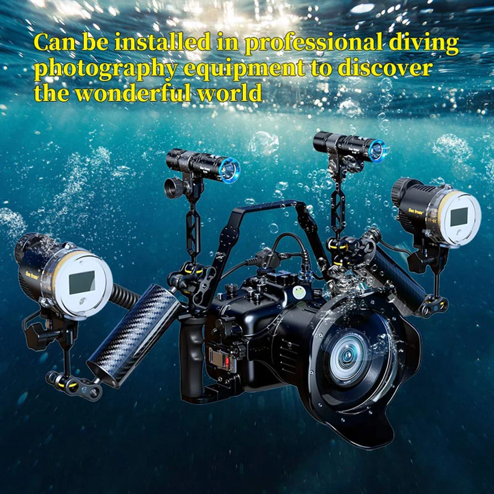 Seafrogs 100m Diving Flash Sea&Sea SF01 Strobe For RX100 TG5 DSLR Camera Underwater Photography Accessories Waterproof