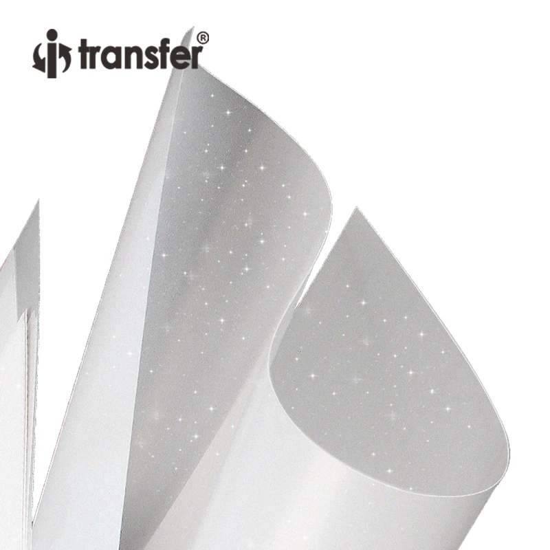 Glitter DTF Transfer Film 60cmx100m Roll Size Shining Printing Film For DTF PET Film Printer