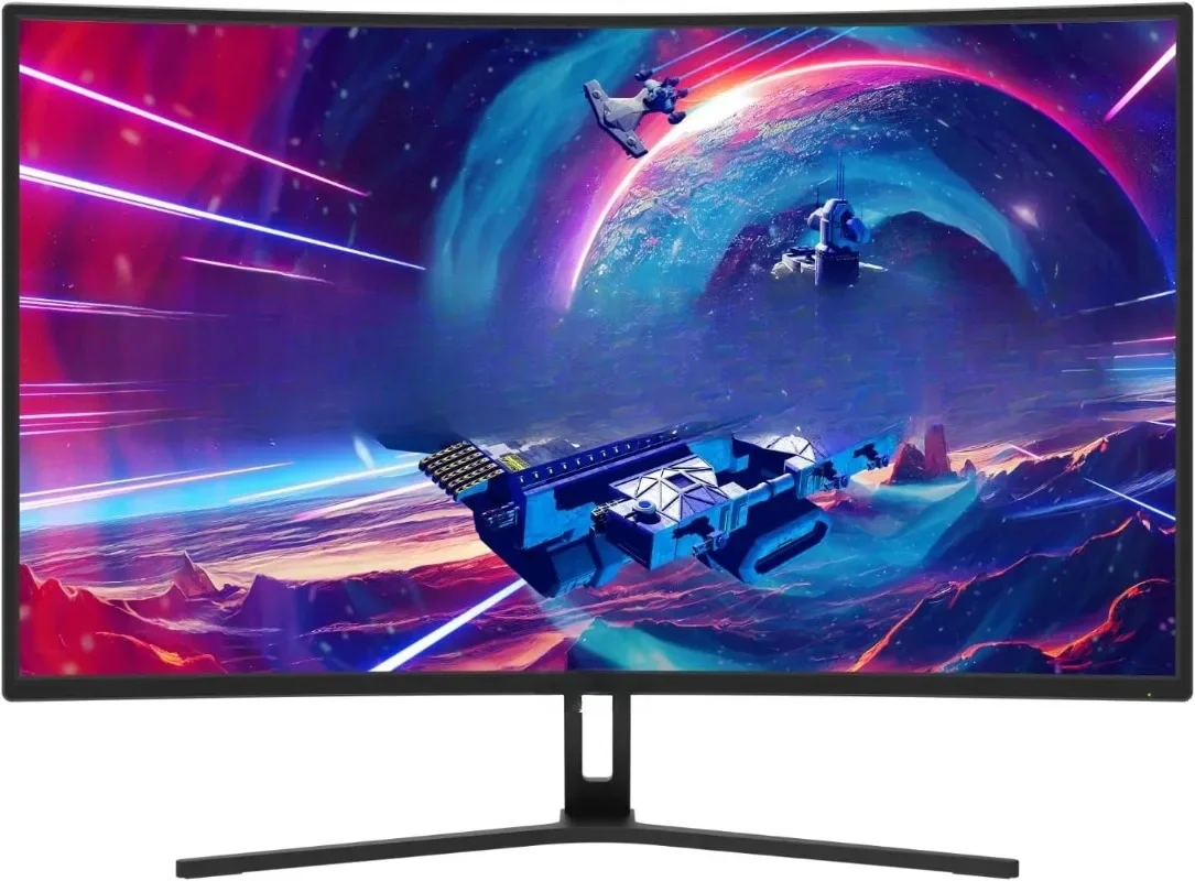 شاشة ألعاب منحنية 32 بوصة محرك الأقراص يصل إلى 240 هرتز DisplayPort 165 هرتز 144 هرتز FreeSync مكبرات صوت مدمجة، آلة