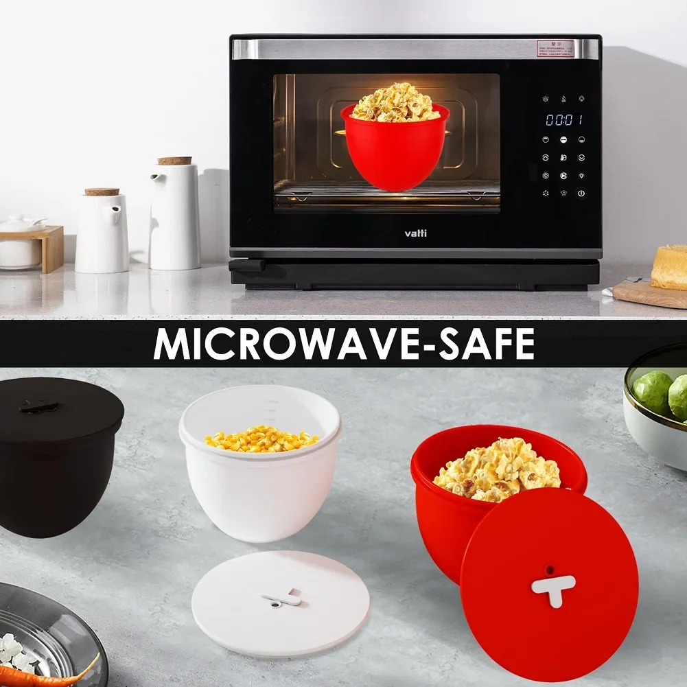 

For KitchenAid 5QT Blender Vacuum Vent Lid Silicone Bowl Lid For Dough Fermentation Red Versatile For Mixing Blending Storing