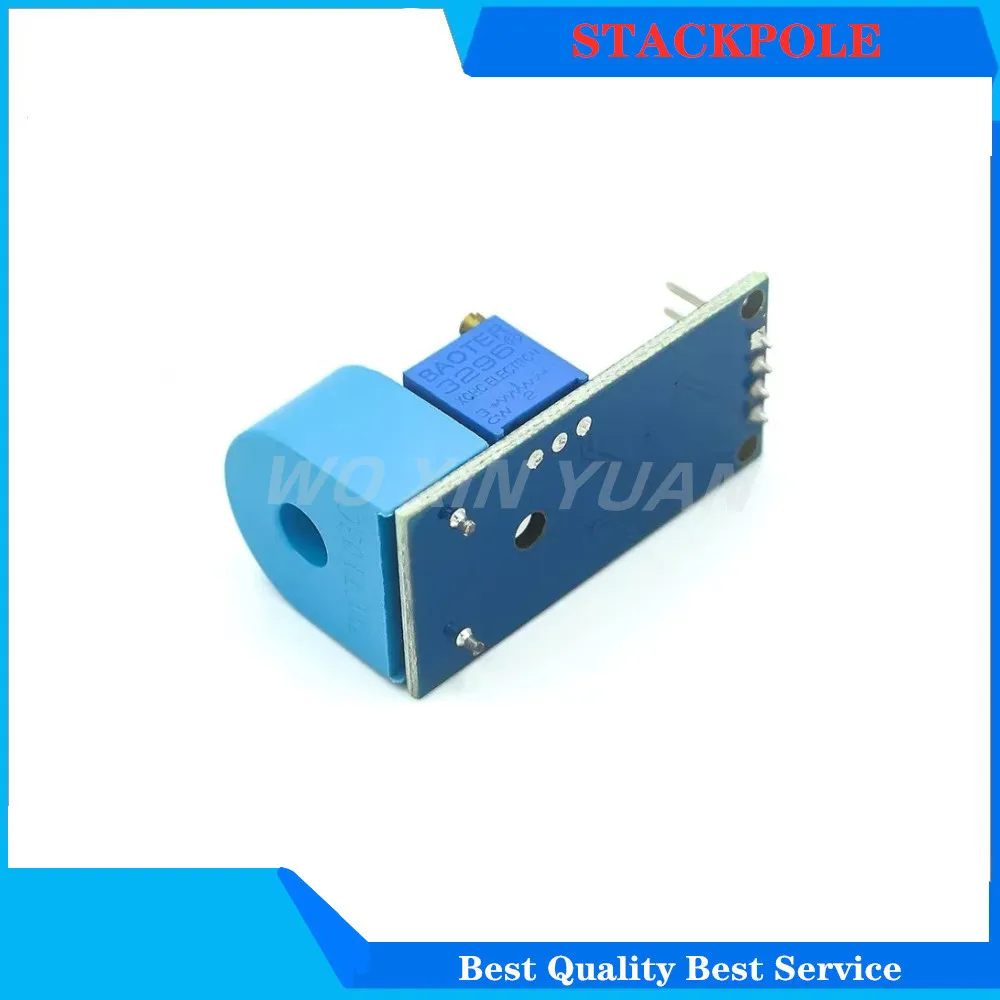 Módulo de transformador de corriente monofásico, Sensor de corriente para Arduino, rango 5A, salida activa de CA, precisión integrada