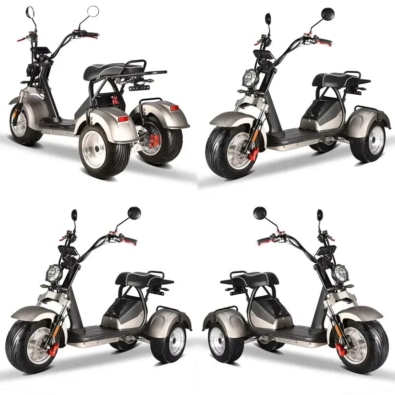 STROVAN Removable Lithium Battery 3 Wheel Electric Scooters EEC New Design Model HM-7 4000W Powerful Motor Engine Electric