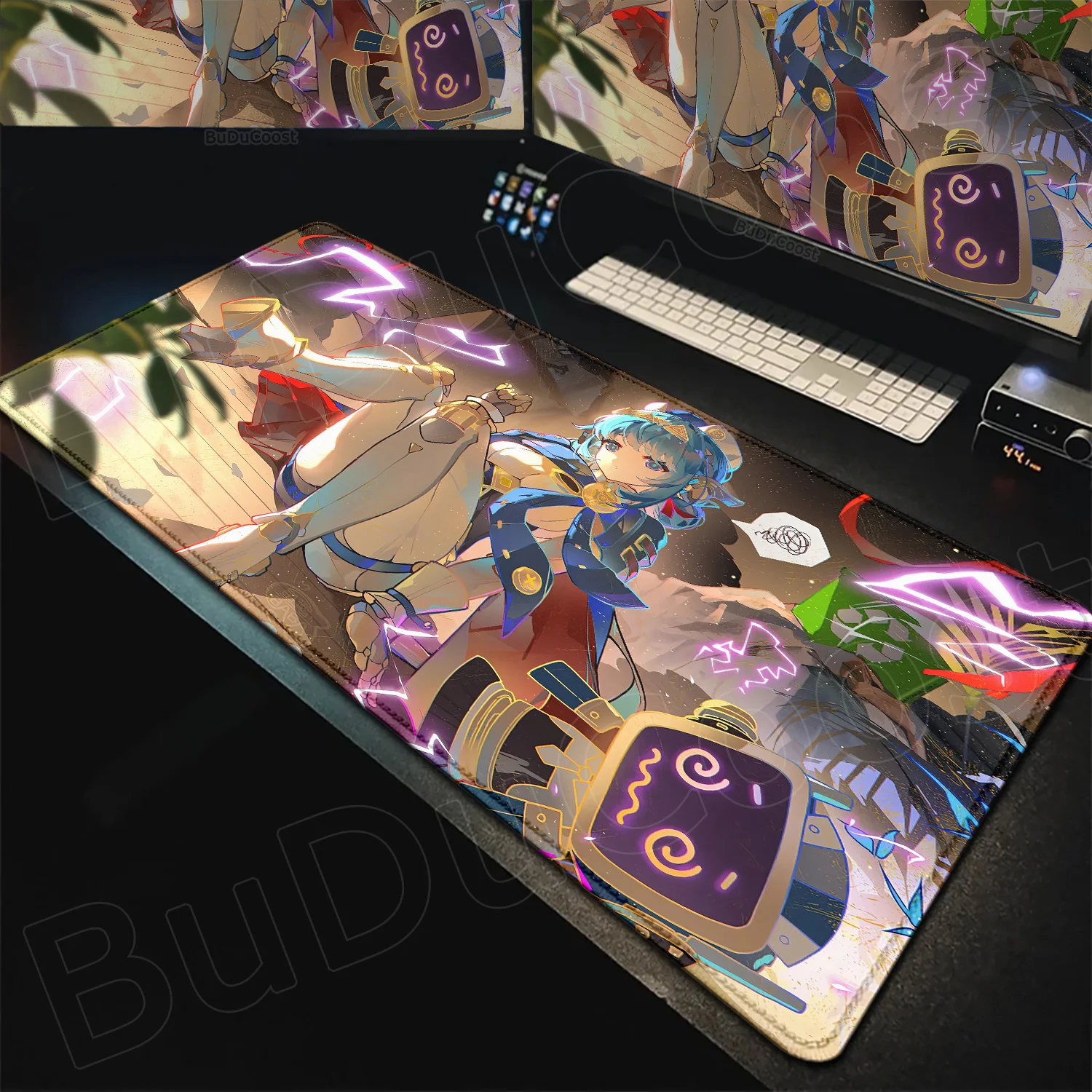 

Genshin Impact Ineffa Mousepad Big Deskmat Laptop Office Pc Computer Accessories Mouse Pad Gaming Prime Gaming XXL Keyboard Mats