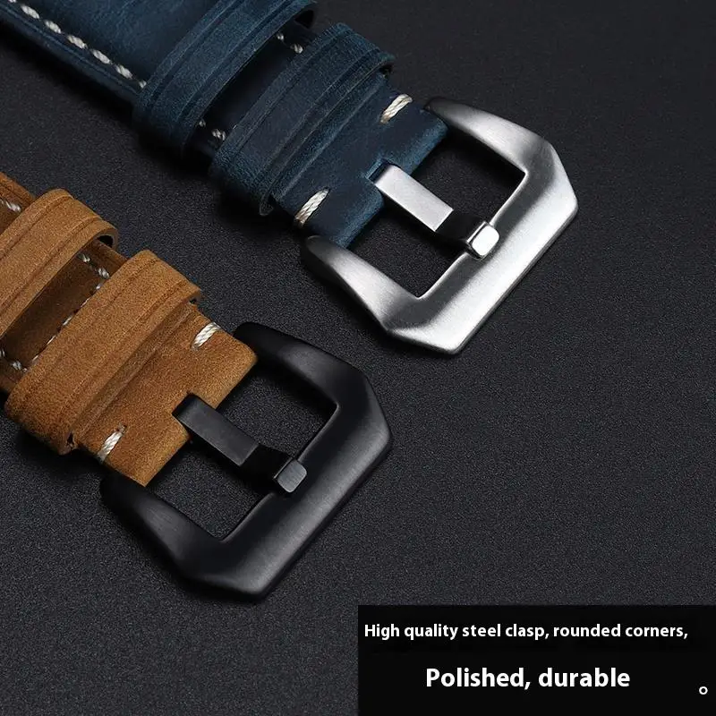 Correa de reloj de piel de vaca esmerilada Retro para Casio G-SHOCK GM-110 GA-110/100, pulsera de cañón de acero pequeño GM-110 modificada