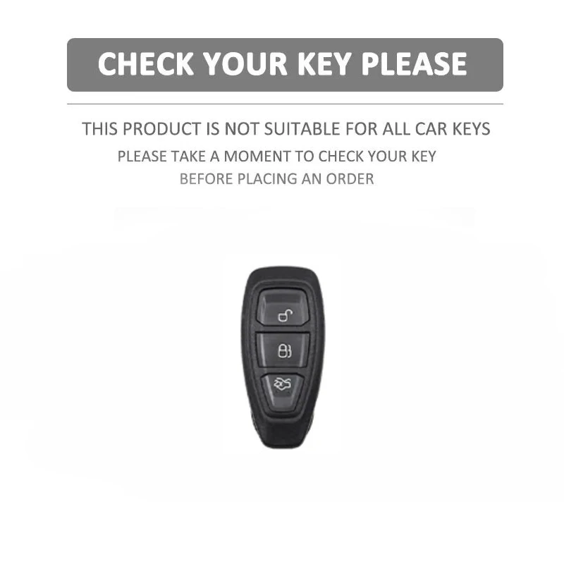 Grey TPU Car Smart Key Case Cover Shell For Ford Focus 3 4 ST Mondeo MK3 MK4 Fiesta Fusion Kuga Ecosport Protect Fob Accessories