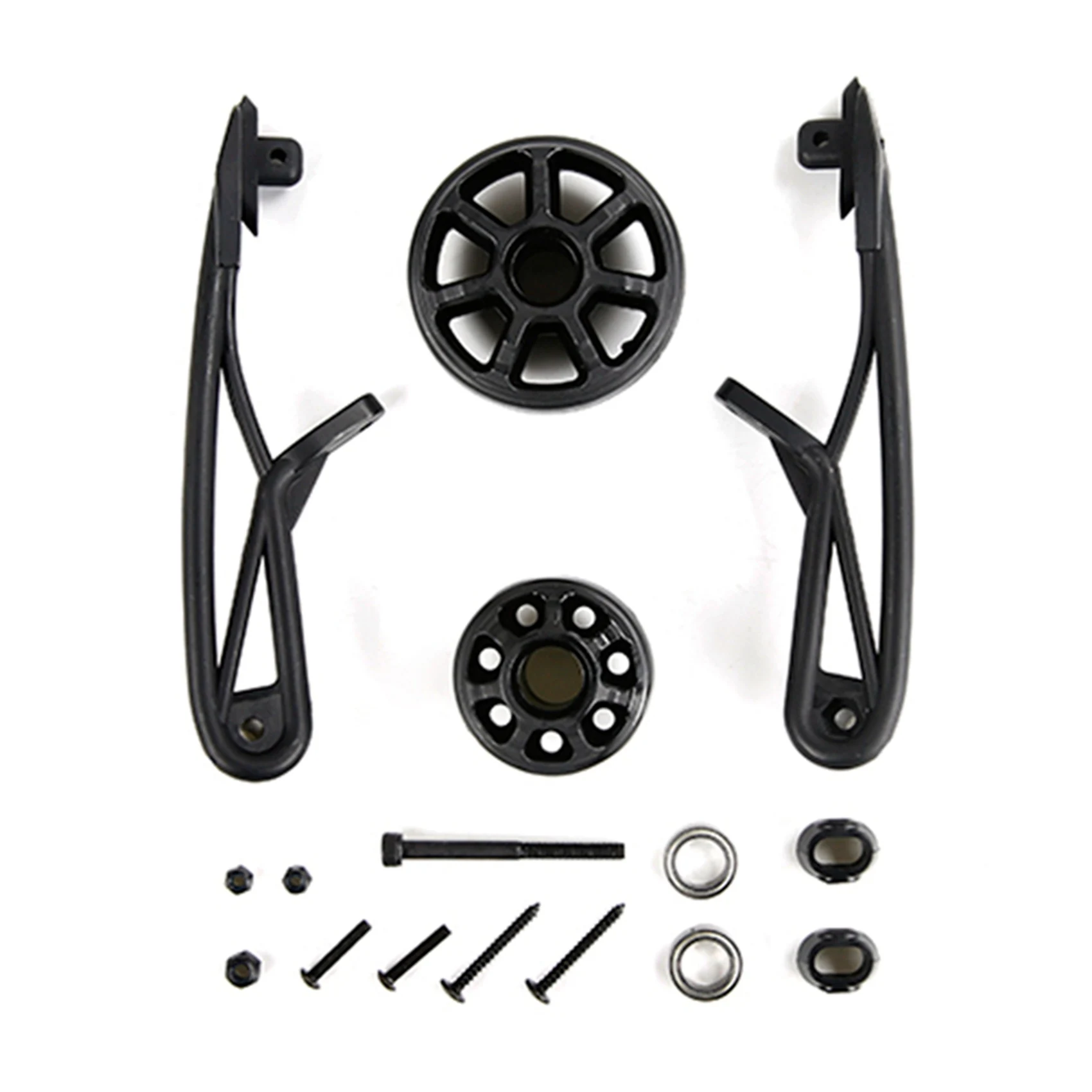 B49B-4Pc 8MM Shock Absorber Tower Shaped Bellows Damping Dust Cover Kit For 1/5 Hpi Baha Km Baja & 1Set Rear Tail Pulley Kit