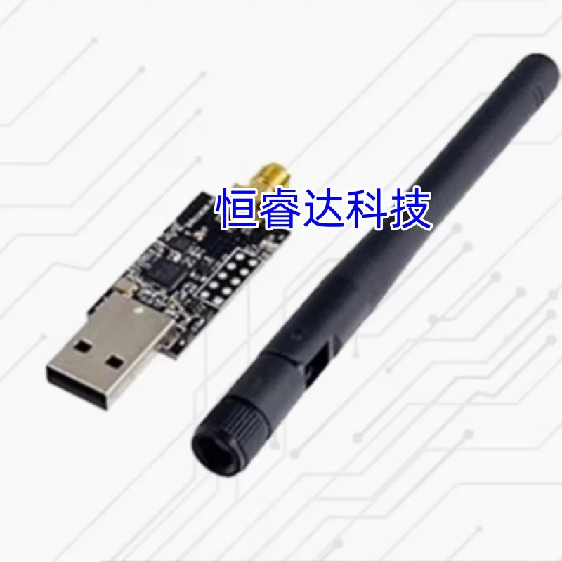 

1pcs Crazyradio PA - long range 2.4Ghz USB radio dongle with antenna based on the nRF24LU1+ 1km range LOS