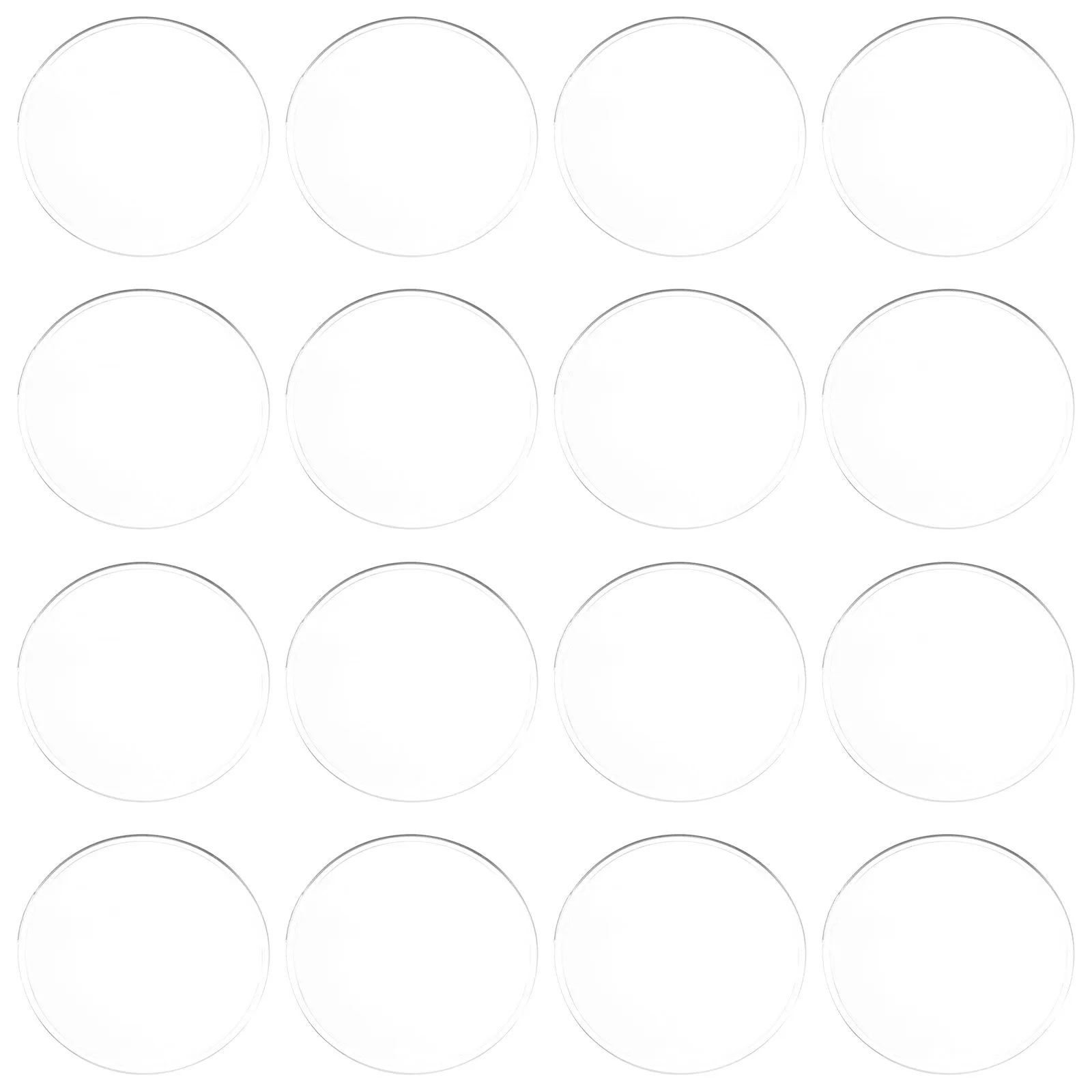 20Pcs 42Mm Round Convex Magnifying Glass Lens Clear Distortionfree for Handheld Reading Magnifier Science Teaching Physics Tools