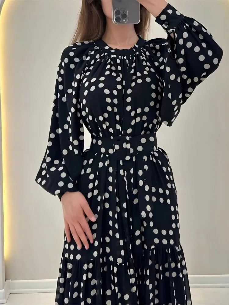 長袖シャーリングボディコンドレス女性 O ネックセクシーなクラブマキシドレス 2026 春夏スキニーストレッチパーティー Vestidos