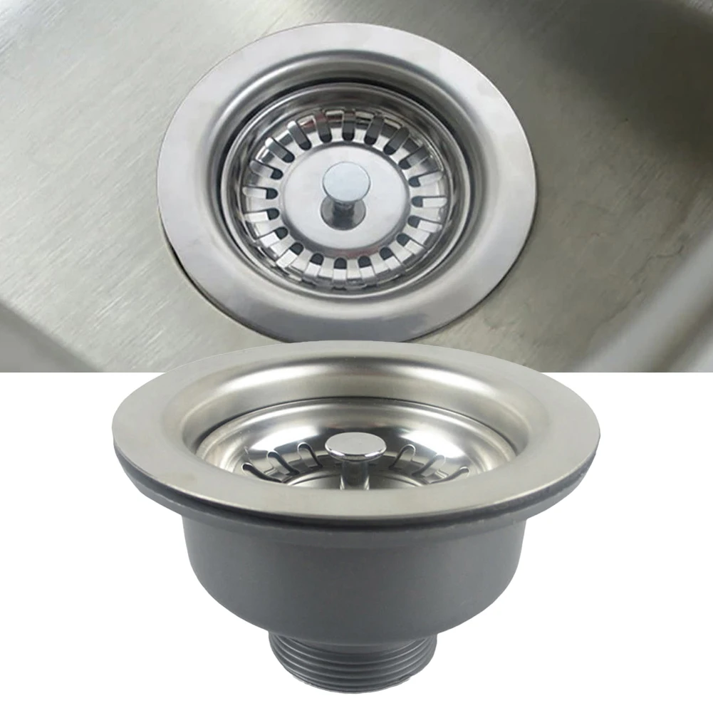 

1pcs 110mm Size Stainless Steel Sink Drain Strainer Kitchen Fixtures Basin Pop Up Drain Strainer Trap Drain Accessories ﻿