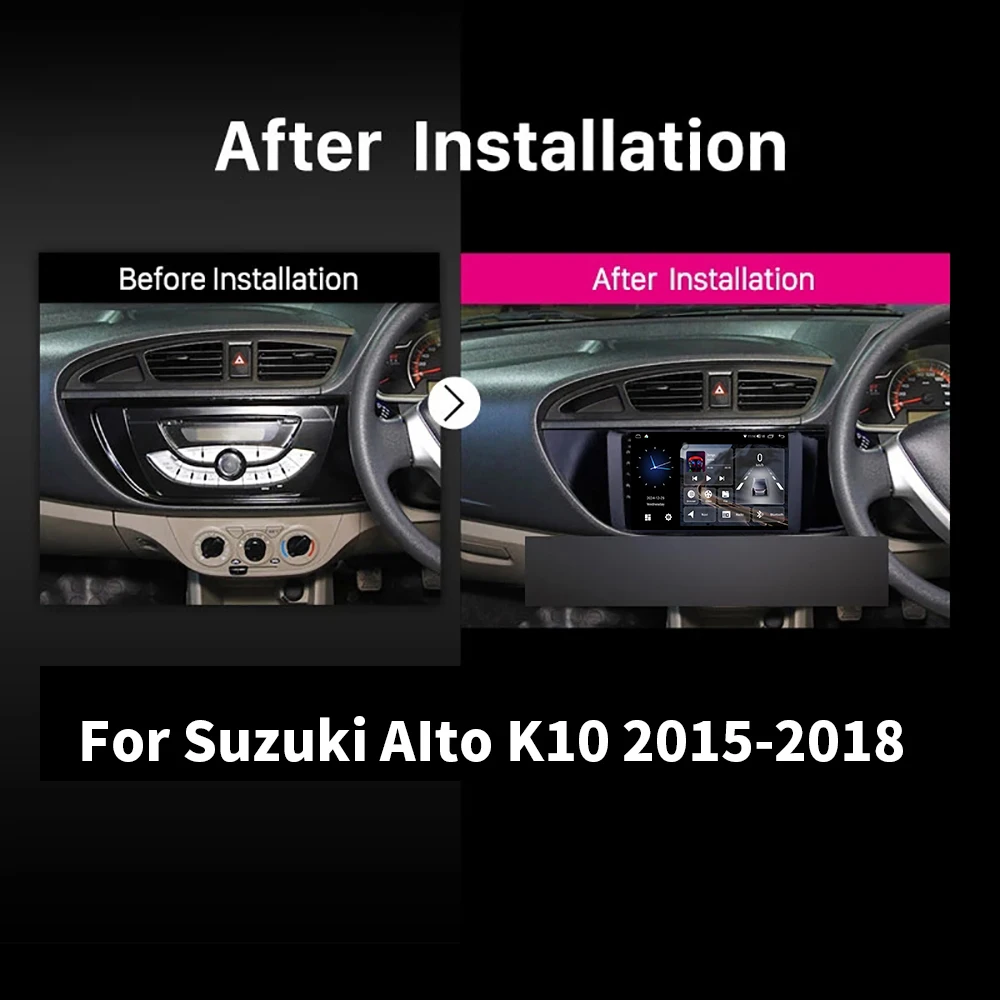 For Suzuki Alto K10 2015 2016 2017 2018 Android 15 Auto Wireless Carplay Car Radio Stereo GPS Navigation Multimedia Video Player