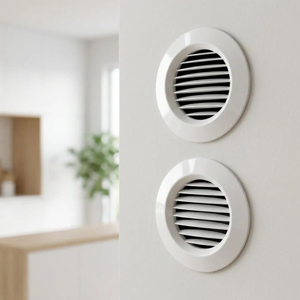 Round Vent for Fresh Air Systems Featuring ABS Construction to Maintain Consistent Air Exchange Performance Over Time