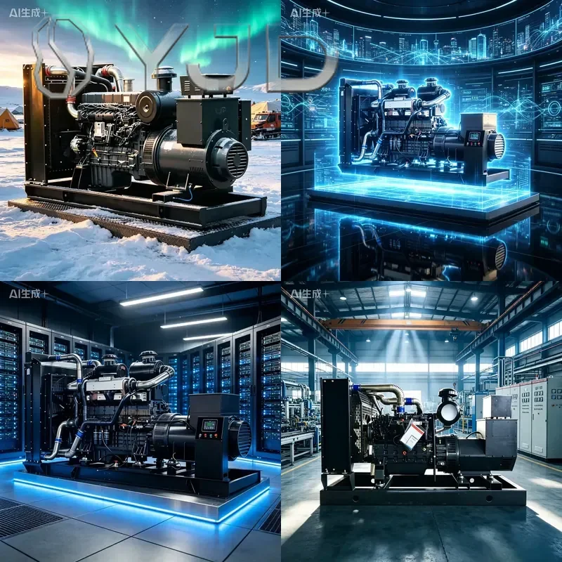 YJD Custom 20KW to 50KW Silent Type Portable Diesel Generator Auto Start Open Frame 50/60Hz Frequency ATS Option