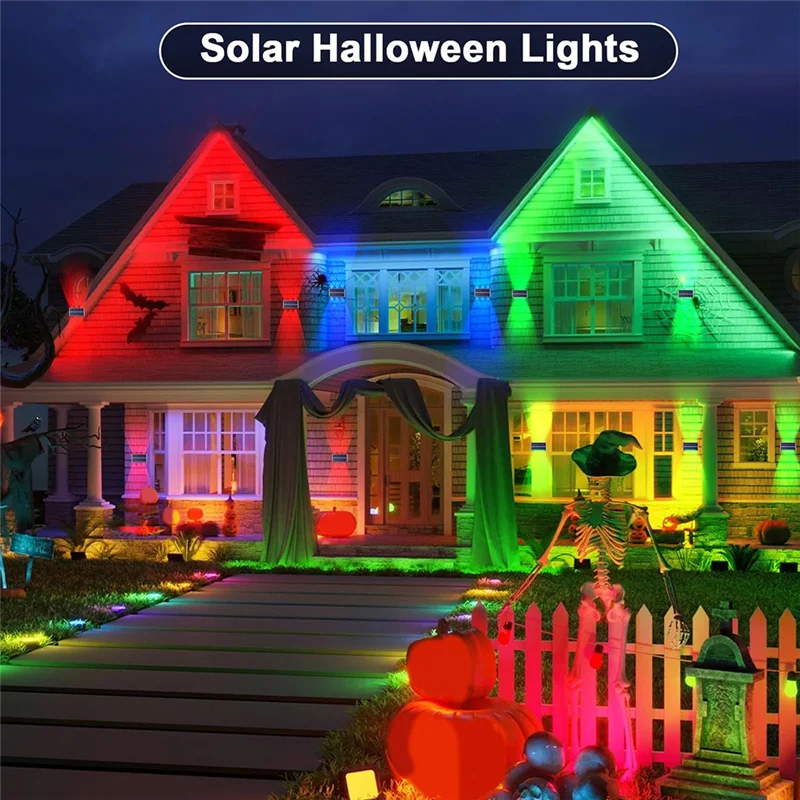 

ABNO-Наружные солнечные фонари вверх и вниз Солнечные настенные светильники Водонепроницаемые солнечные наружные фонари