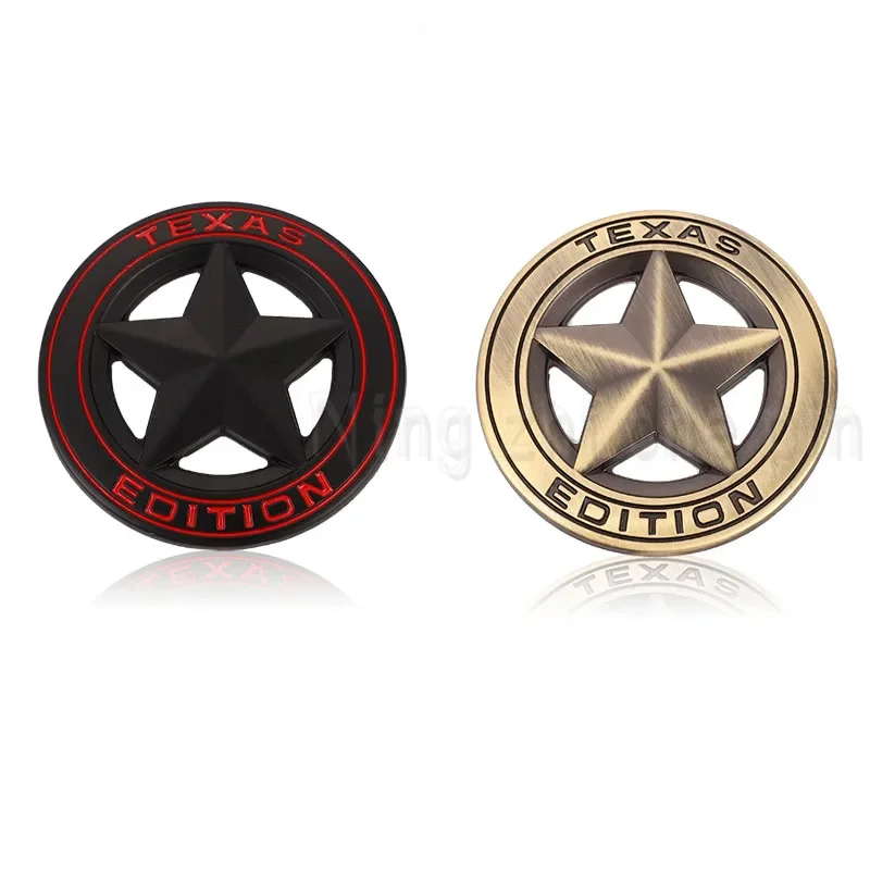 Logo Badge LoneStar EDITION Metal Car Stickers For Jeep Lone Wrangler Renegade Star Texas Off-Road Modified accessories Car