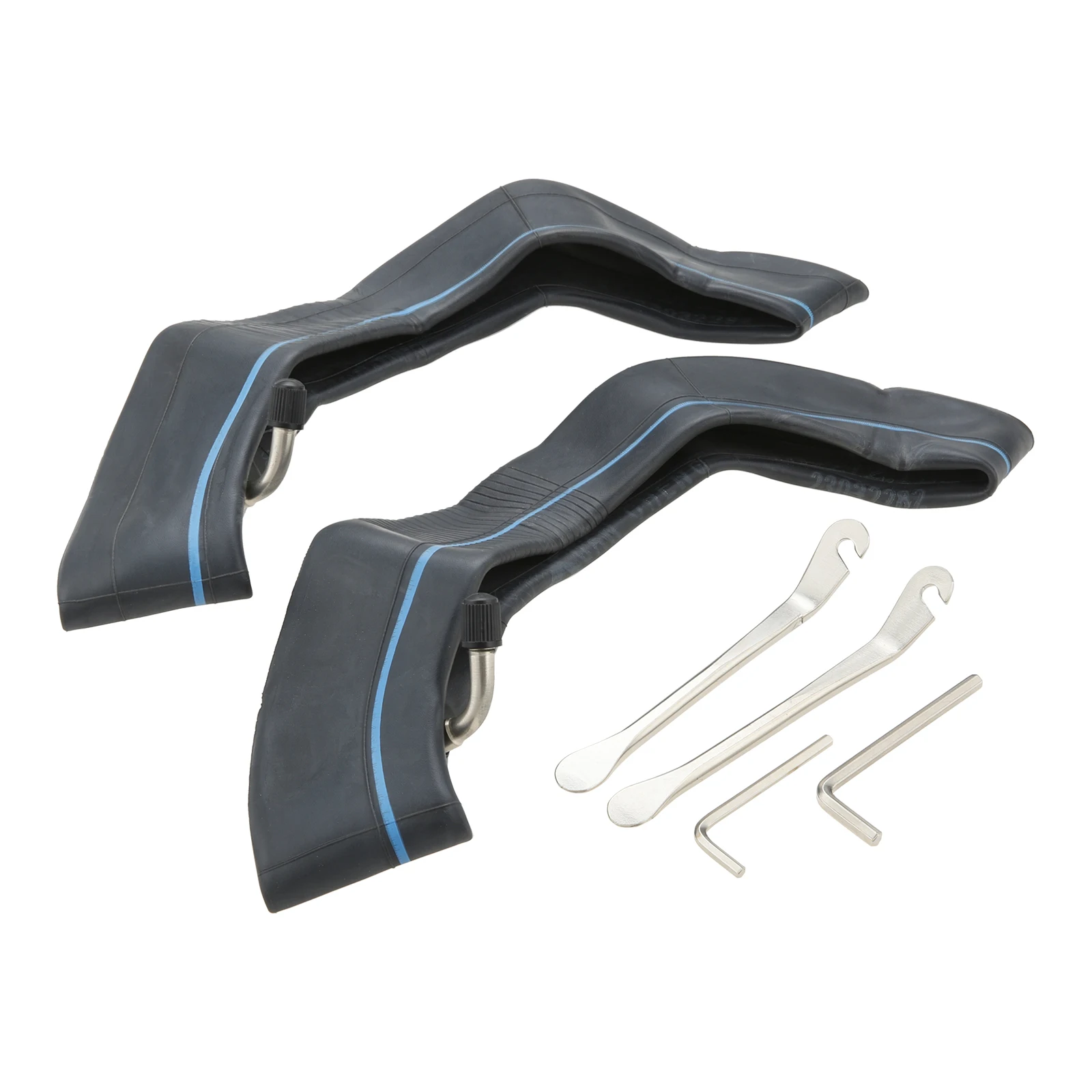 2Pcs 10inch Electric Scooter Inner Tube Inflatable Front/Rear Tires with Crowbars Wrenches Electric Scooter Replacements