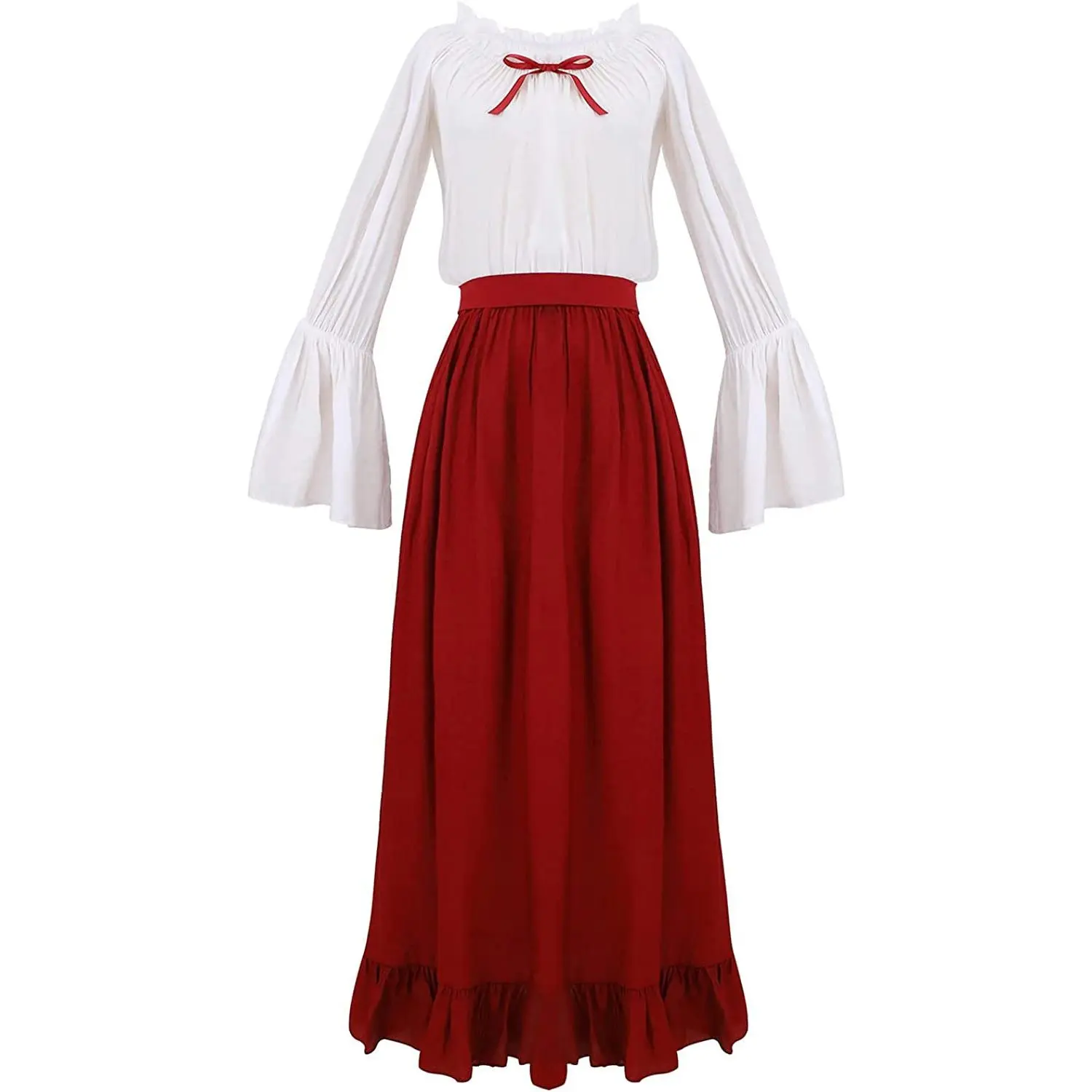 Renaissance-Zeit Damen Dr. Halloween Vintage mittelalterlicher Cosplay-Rock Frühling 2023, Faion, ethnisches Bühnenkostüm