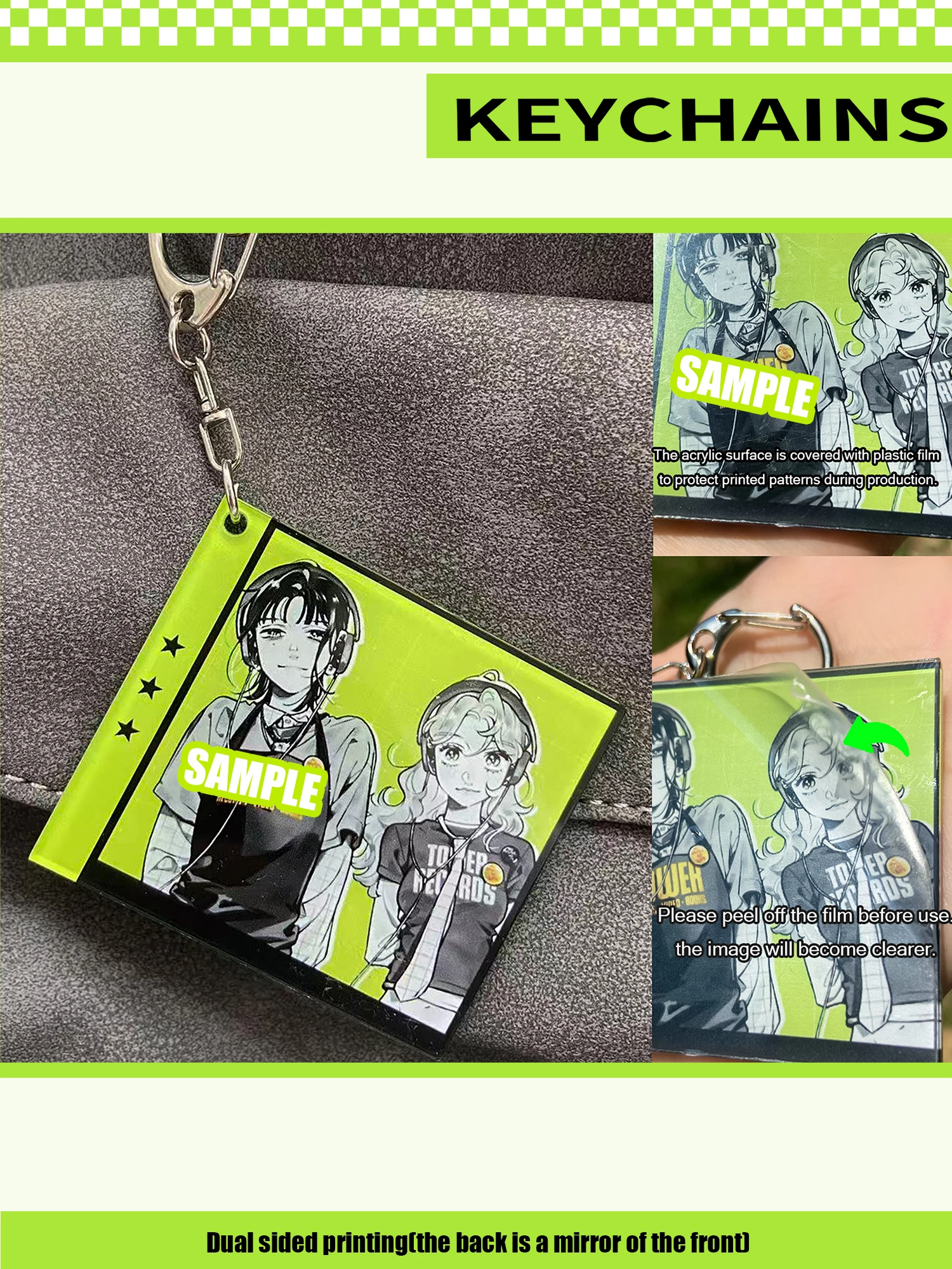 The Person I'm Interested In Isn't a Boy,comics,​​Acrylic Keychain Pendant,Acrylic Keychain, Double-sided Keychain.
