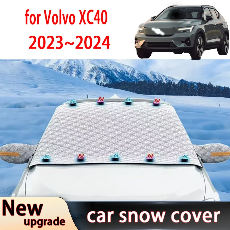 

Car Snow Shield Shade for Volvo XC40 2023-2024 Outdoor Winter Front Windshield Window Freeze Frost Cover Sunshade Front Windshie