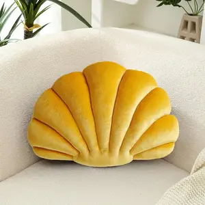 Bantal Lempar Sisipan Lembut Tema Pantai Laut Kerang Bantal Cangkang Beludru 3D Bantal Kantor Sofa Rumah Mewah Tiga Dimensi Bantal Kantor 10 bantal cangkang penjualan terbaik - №