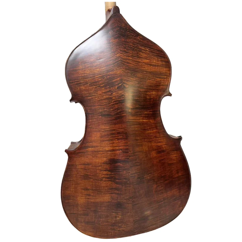 High-grade handmade solid wood Upright double bass 3/4,flamed maple back