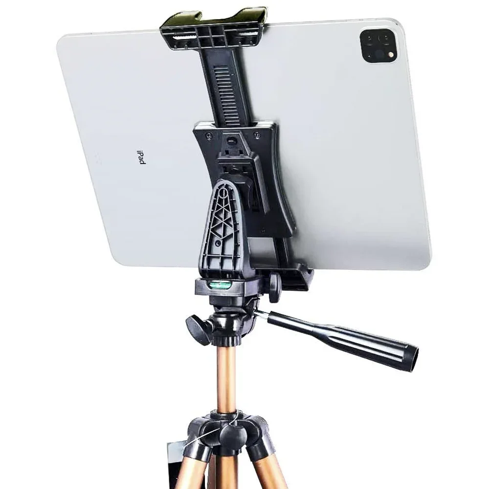 Soporte giratorio 2 en 1 portátil para tableta, Soporte de rotación de 360 °, Clip de montaje ajustable para iPad Pro 12,9, Mini Xiaomi, Huawei Pad