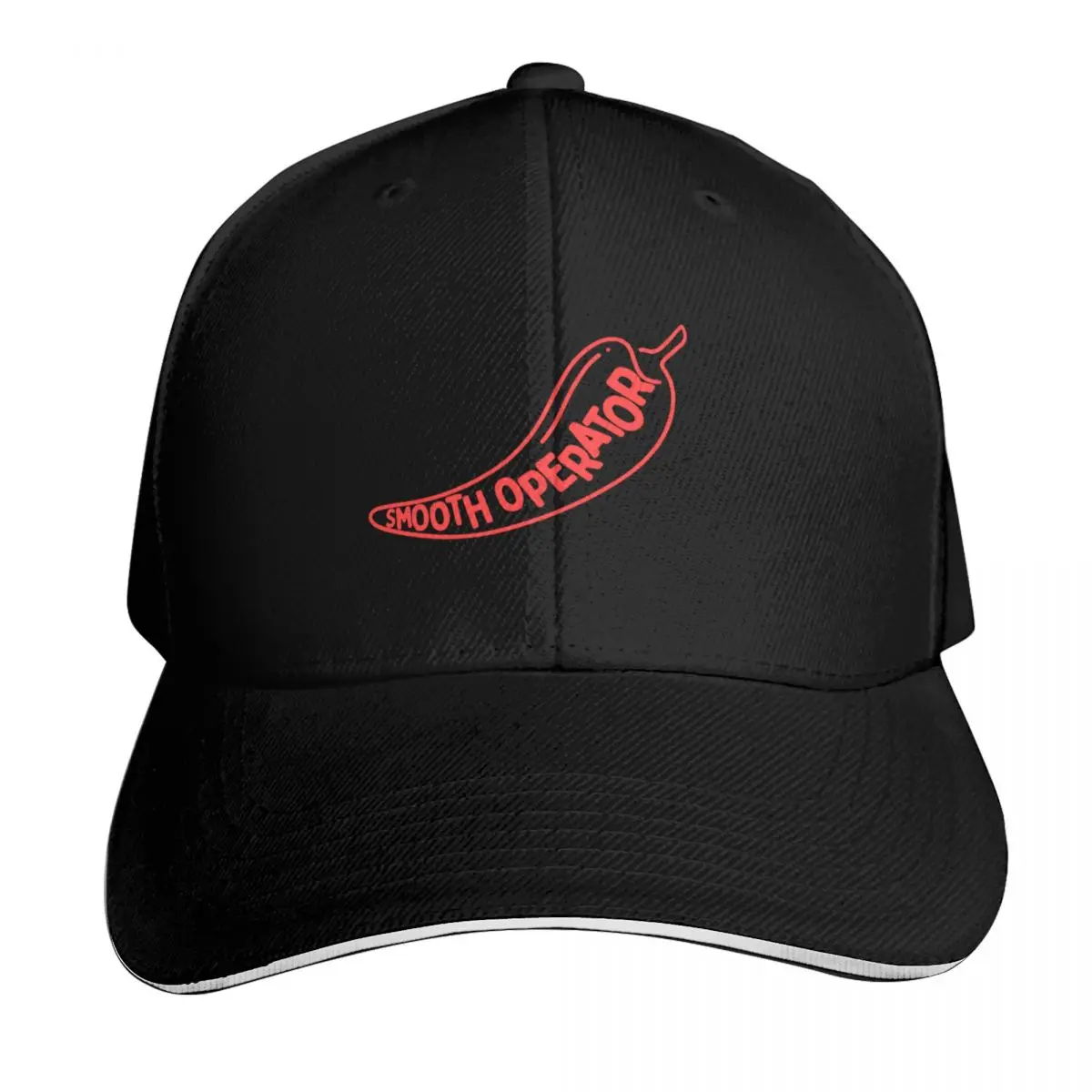Smooth Operator - Red Logo Baseball Cap Low Profile Unstructured Unisex for Men Women Outdoor Golf Running Hiking