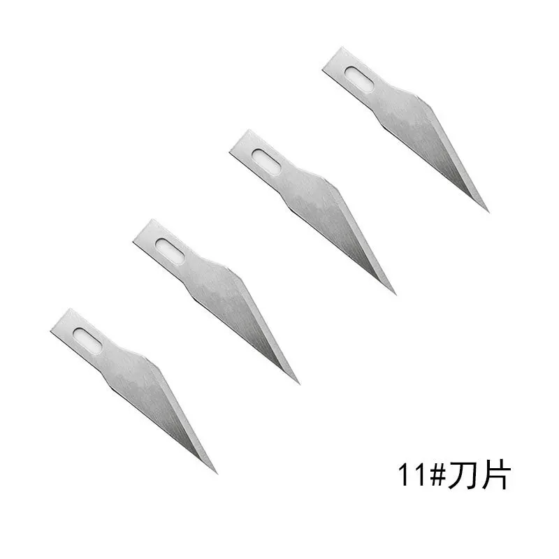 50/100pcs #11 Blades Stainless Steel Engraving Knife Blades Wood Carving Knife Blade Replacement Surgical Scalpel Craft