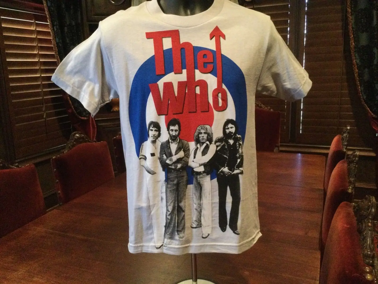 The Who Mens T Shirt Gray Vivid Colors  Size Small