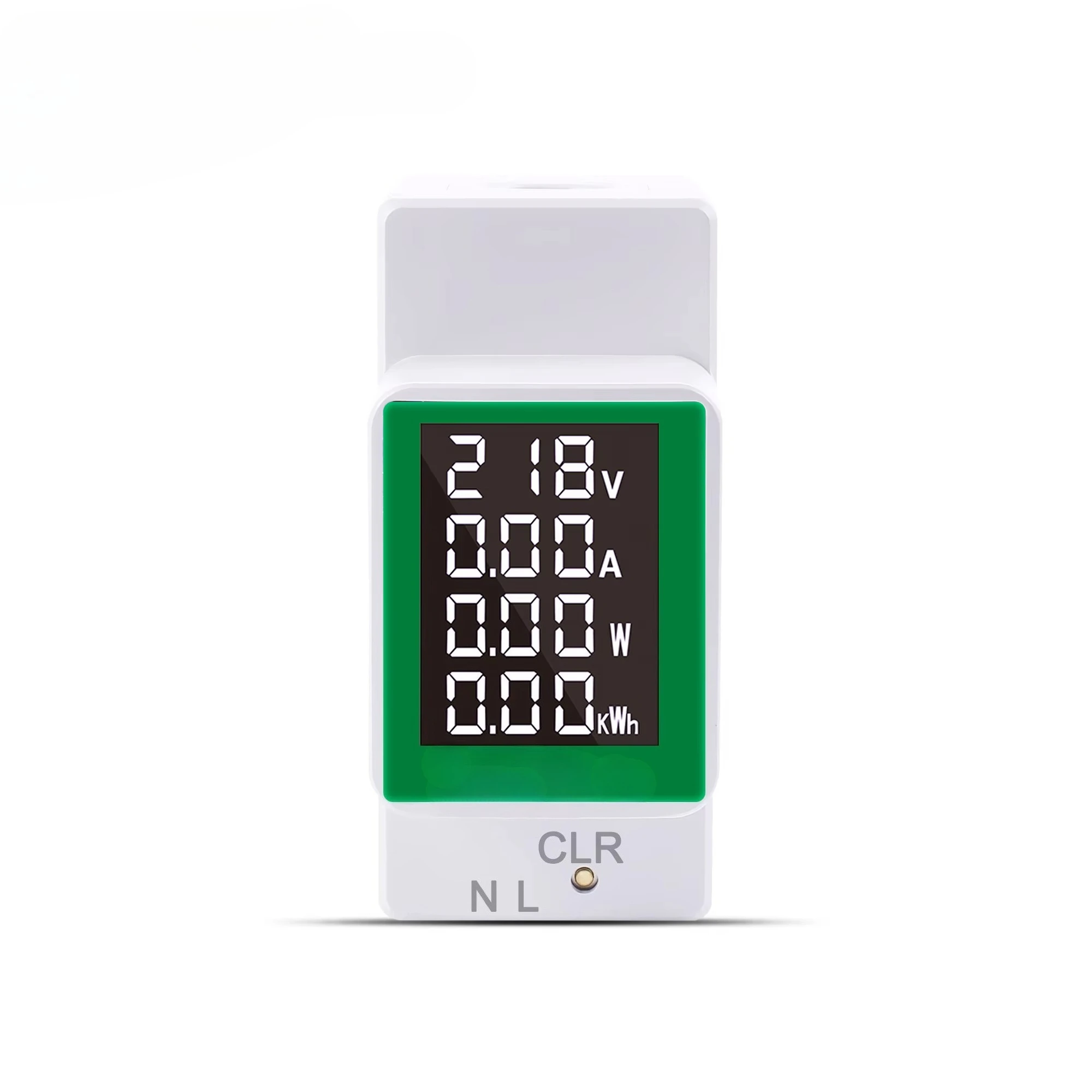 Din Rail Wattmeter Voltmeter Ammeter Power Meter AC50-300V Volt Amp Power Factor Time Energy Voltage Current Monitors