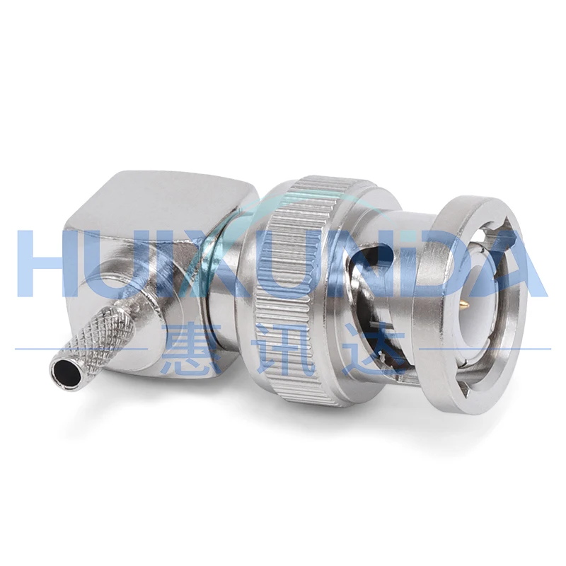 BNC-C-JW-1.5 BNC male elbow crimp 50-1.5/RG316 wire BNC-C-JW3 connector JW1.5