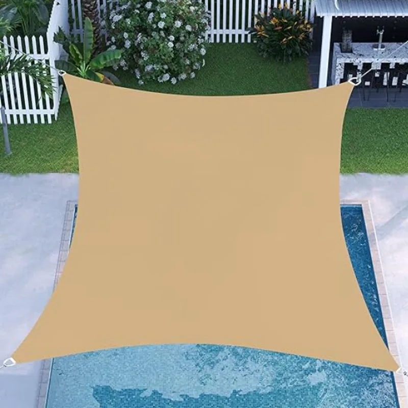 Waterproof Polyester Sunshade Sail UV Protection Anti Aging Outdoor Canopy for Courtyard Roof Cooling
