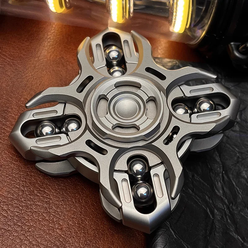 Oracle Diapason Gyro Fidget Spinner Suono nitido Collegamento bifacciale Giocattolo antistress Decompressione in metallo Giocattolo giroscopico con punta delle dita