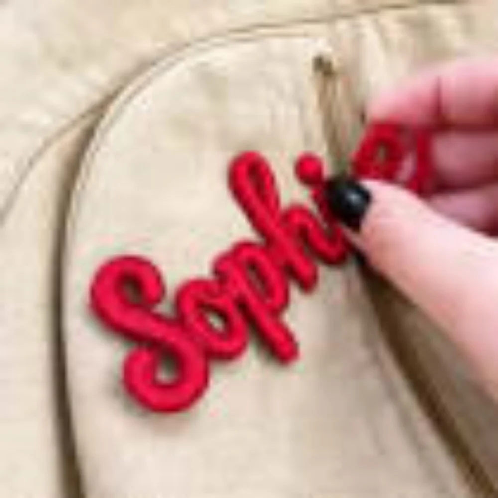 Custom Name Embroidered Patch 5.7cm Height Personalized Sew‑On Name Applique For Clothing Bag Jacket DIY Decoration - view 2