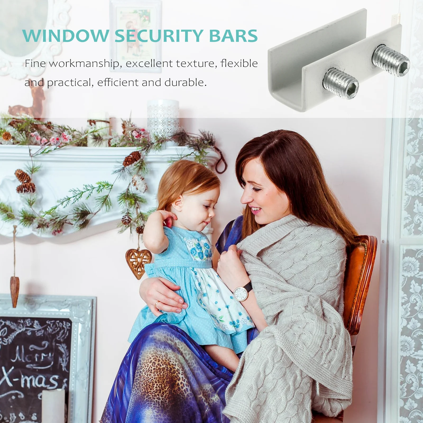 2Pcs Sliding Window Locks Child Proof Aluminum Alloy Security Locks Safety Lock for Home Office School Window Stoppers Key