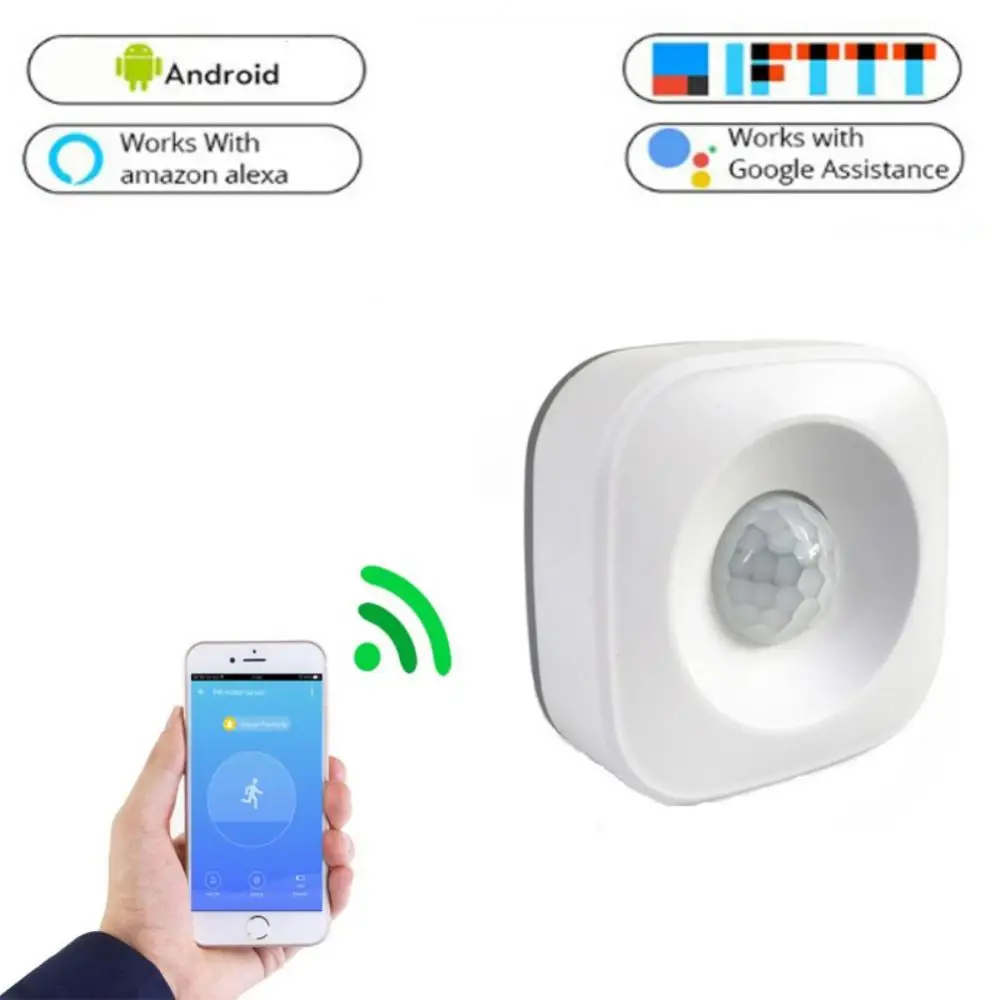 

Tuya smart WiFi PIR Motion Sensor Wireless Human Body Movement Detect Infrared Detector Home Security Alarm Smart Life APP