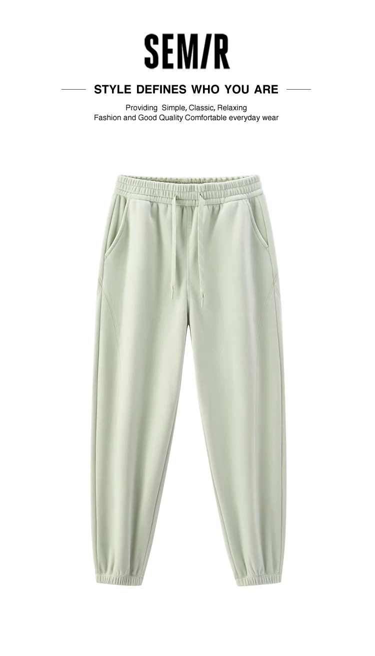 Semir Casual Hosen Frauen Winter Fleece Anti-Statische Lose Getäfelten Bündchen Lange Hosen 2025, Neue Sportliche Jogginghose Frauen Tragen – Detail 1