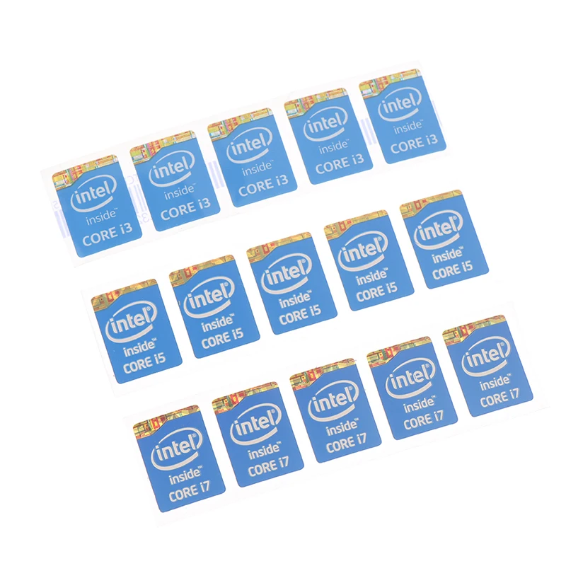 1pc Wholesale Variety Of Choices Original 4th Generation I3 I5 I7 Celeron Intel Core  Sticker Label 5PCS 2023